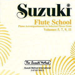 Suzuki Flute School CD, Volume 5, 7, 9 & 11 - Piano Accompaniment (Selected Pieces)
