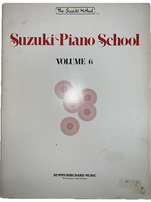 Suzuki Piano School Volume 6 - Piano Book (Old Cover)