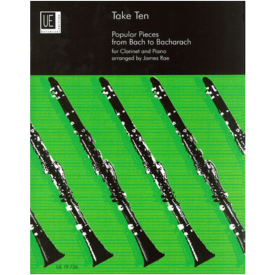 Take Ten Popular Pieces from Bach to Bacharach for Clarinet and Piano-Woodwind-Universal Edition-Engadine Music
