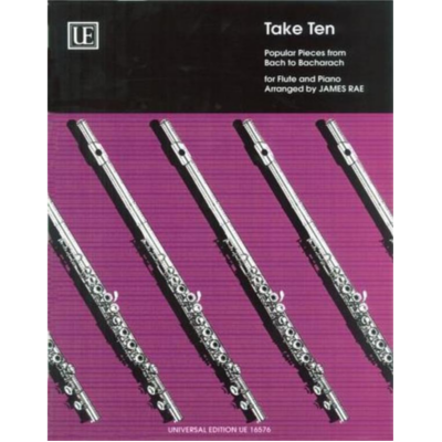 Take Ten Popular pieces from Bach to Bacharach for Flute and Piano-Woodwind-Universal Edition-Engadine Music
