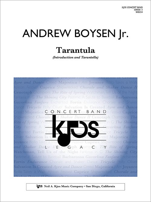 Tarantula, Andrew Boysen Jr., Concert Band Grade 5