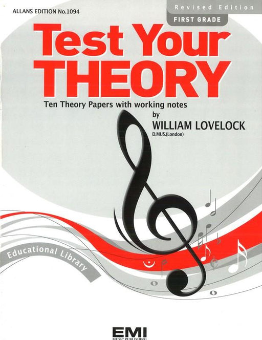 Test Your Theory First Grade-Theory-EMI Music Publishing-Engadine Music