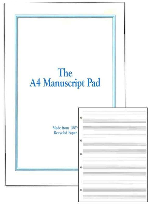 The A4 Manuscript Pad - 12 staves-Manuscript-All Music Publishing-Engadine Music