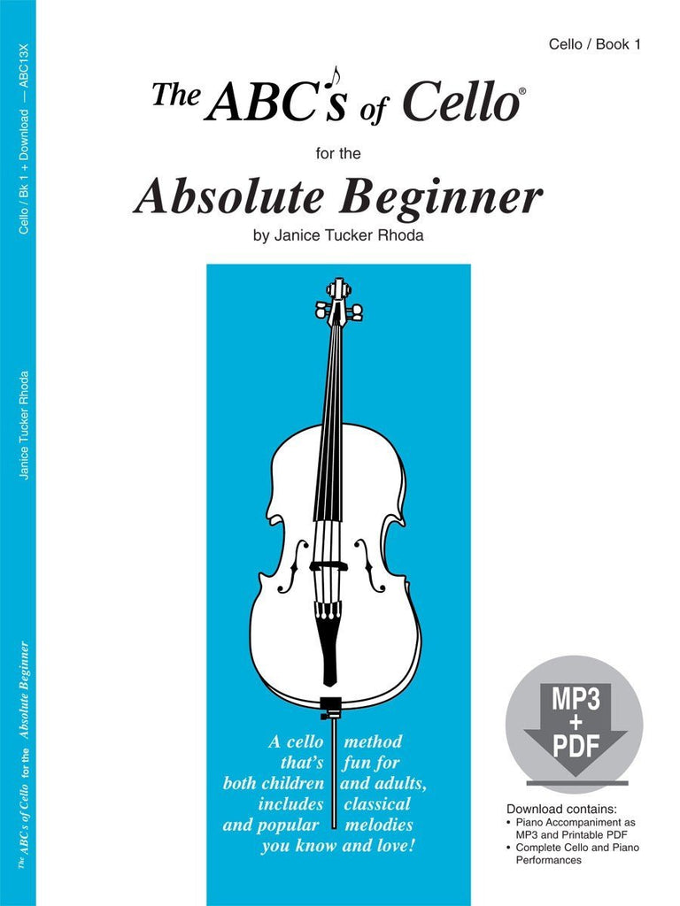 The ABCs of Cello for the Absolute Beginner Book 1-Strings-Carl Fischer-Engadine Music