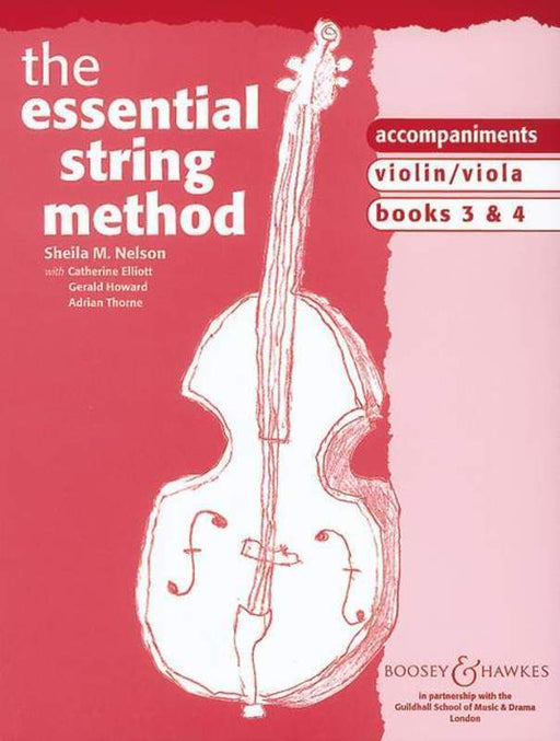 The Essential String Method Accompaniment Violin/Viola Books 3 & 4-Strings-Boosey & Hawkes-Engadine Music
