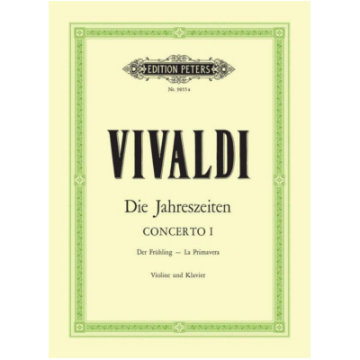 The Four Season Op. 8 No. 1 in E 'Spring', Antonio Vivaldi-Strings-Edition Peters-Engadine Music