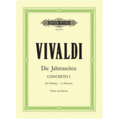 The Four Season Op. 8 No. 1 in E 'Spring', Antonio Vivaldi-Strings-Edition Peters-Engadine Music