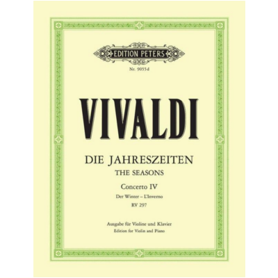 The Four Seasons Op. 8 No. 4 in F minor 'Winter', Antonio Vivaldi-Strings-Edition Peters-Engadine Music