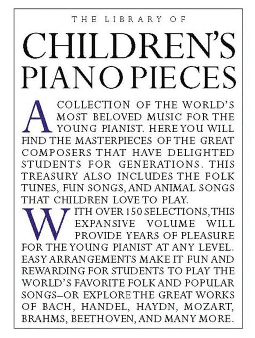 The Library of Children's Piano Pieces-Piano & Keyboard-Music Sales America-Engadine Music