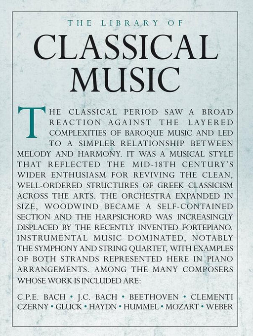 The Library of Classical Music-Piano & Keyboard-Music Sales America-Engadine Music