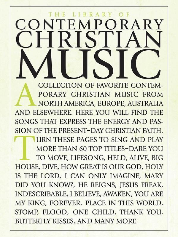 The Library of Contemporary Christian Music, Piano Vocal & Guitar-Piano Vocal & Guitar-Music Sales America-Engadine Music