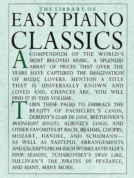 The Library of Easy Piano Classics-Piano & Keyboard-Music Sales America-Engadine Music
