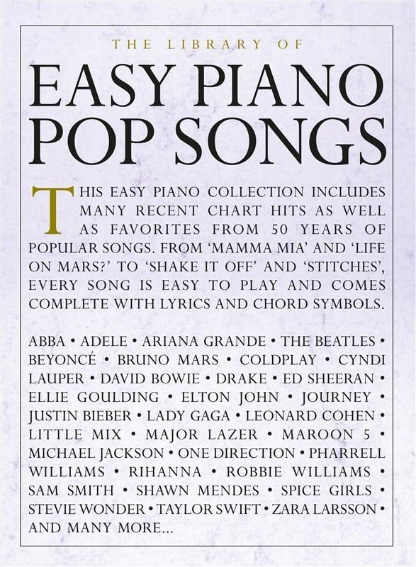 The Library of Easy Piano Pop Songs-Piano & Keyboard-Music Sales America-Engadine Music