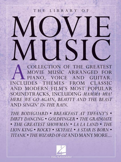 The Library of Movie Music, Piano Vocal & Guitar-Piano Vocal & Guitar-Music Sales America-Engadine Music