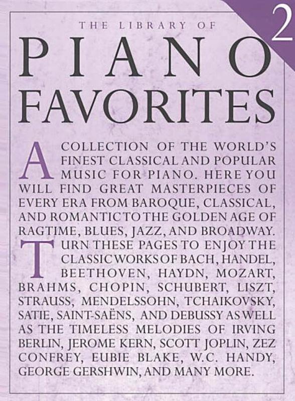 The Library of Piano Favourites 2-Piano & Keyboard-Music Sales America-Engadine Music
