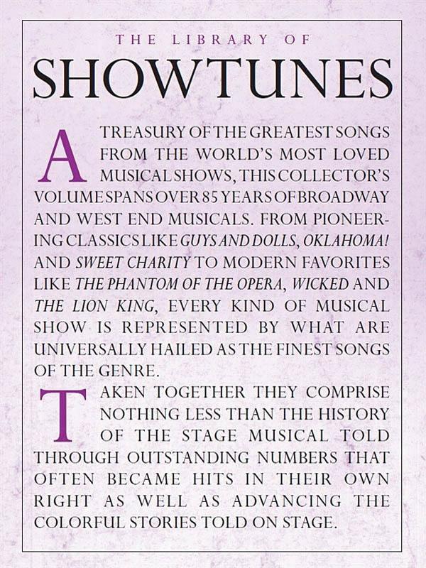 The Library of Showtunes, Piano Vocal & Guitar-Piano Vocal & Guitar-Music Sales America-Engadine Music