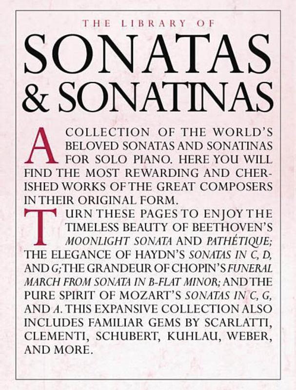 The Library of Sonatas & Sonatinas, Piano-Piano & Keyboard-Music Sales America-Engadine Music