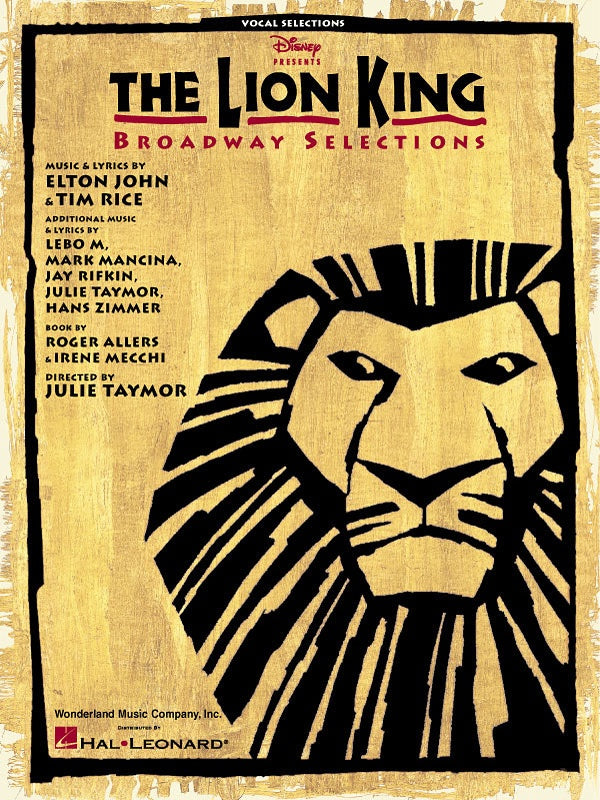 The Lion King - Broadway Selections Vocal Selections