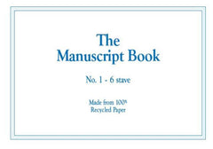 The Manuscript Book 1 - 6 staves-Manuscript-All Music Publishing-Engadine Music