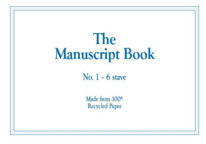 The Manuscript Book 1 - 6 staves-Manuscript-All Music Publishing-Engadine Music