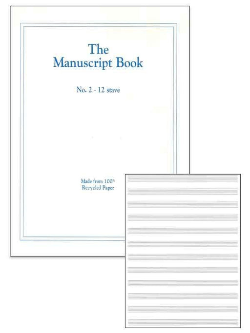 The Manuscript Book 2 - 12 staves-Manuscript-All Music Publishing-Engadine Music