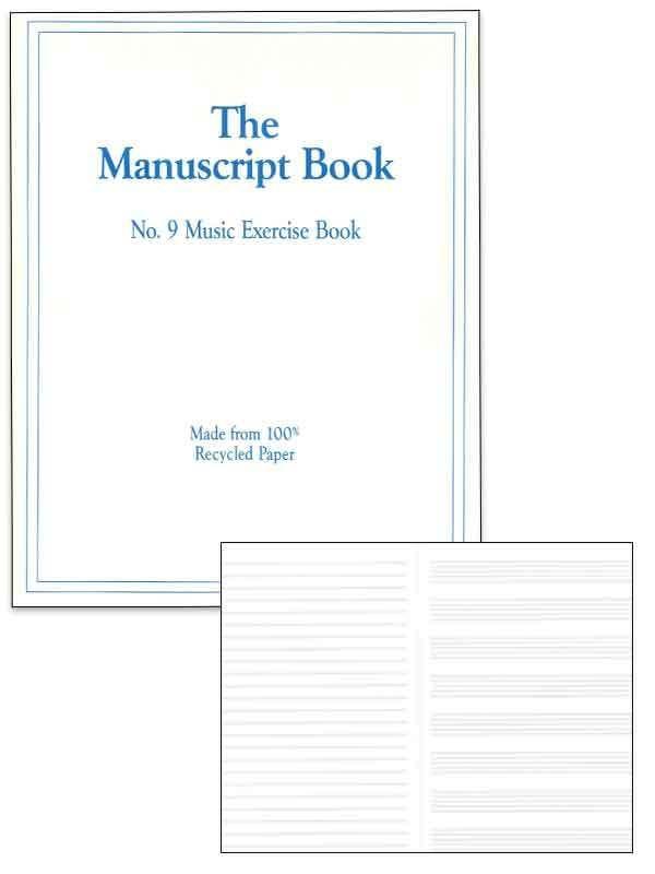 The Manuscript Book 9 - 9 staves-Manuscript-All Music Publishing-Engadine Music