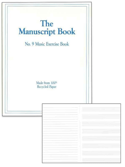 The Manuscript Book 9 - 9 staves-Manuscript-All Music Publishing-Engadine Music