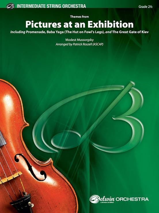 Themes from Pictures at an Exhibition, Arr. Patrick Roszell String Orchestra Grade 2.5-String Orchestra-Alfred-Engadine Music