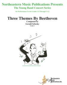 Three Themes By Beethoven, Gerald Sebesky Concert Band Grade 1-Concert Band Chart-Northeastern Music Publication-Engadine Music