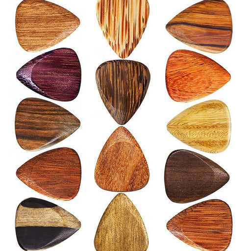 Timber Tones Single Guitar Picks - Various Woods
