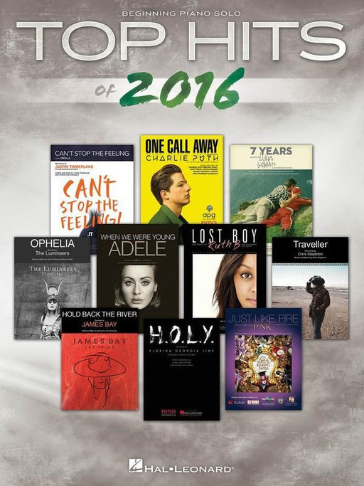 Top Hits of 2016-Piano & Keyboard-Hal Leonard-Engadine Music
