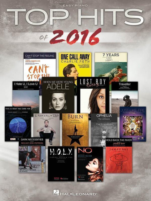 Top Hits of 2016-Songbooks-Hal Leonard-Engadine Music