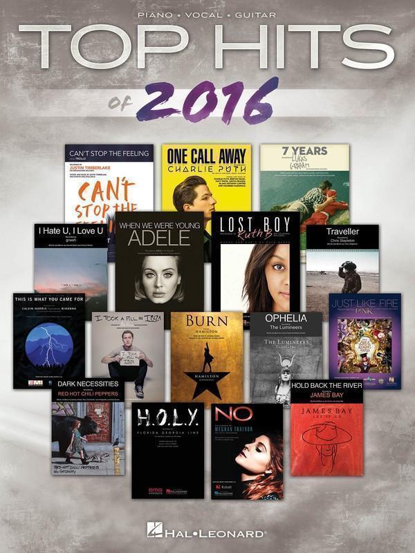 Top Hits of 2016-Songbooks-Hal Leonard-Engadine Music