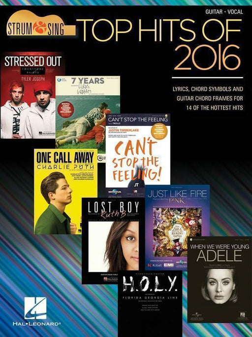 Top Hits of 2016-Songbooks-Hal Leonard-Engadine Music