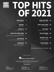 Top Hits of 2021 - Easy Guitar with Notes & TAB