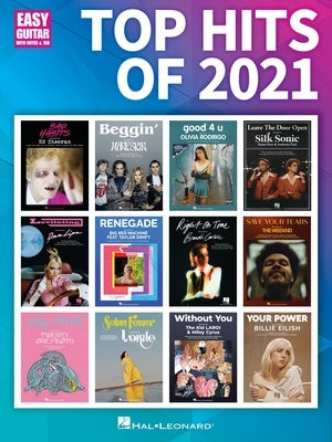 Top Hits of 2021 - Easy Guitar with Notes & TAB