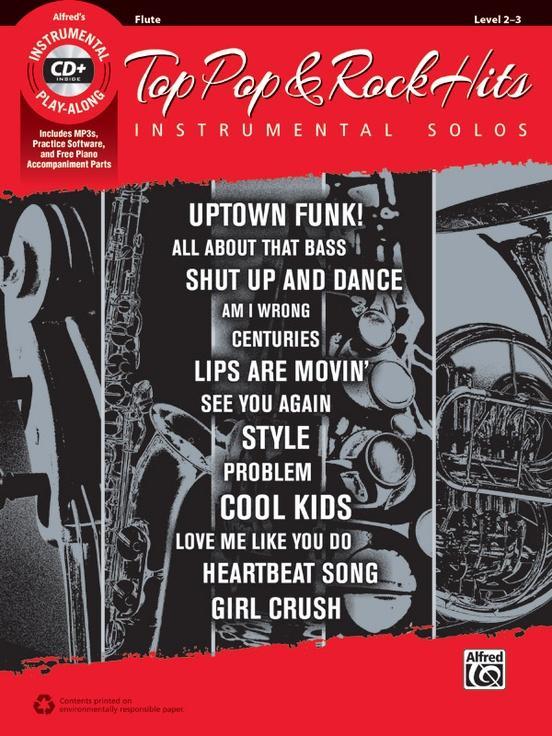 Top Pop & Rock Hits Instrumental Solos For Winds - Book & CD