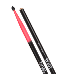 Total Percussion 5A Drum Sticks - Black Shading to Colour