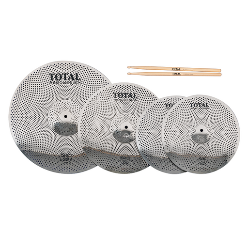 Total Percussion SRC Sound Reduction Cymbals Box Set - Silver