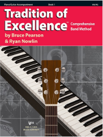 Tradition of Excellence Book 1 - Piano/Guitar Accompaniment-Band Method-Neil A. Kjos Music Company-Engadine Music