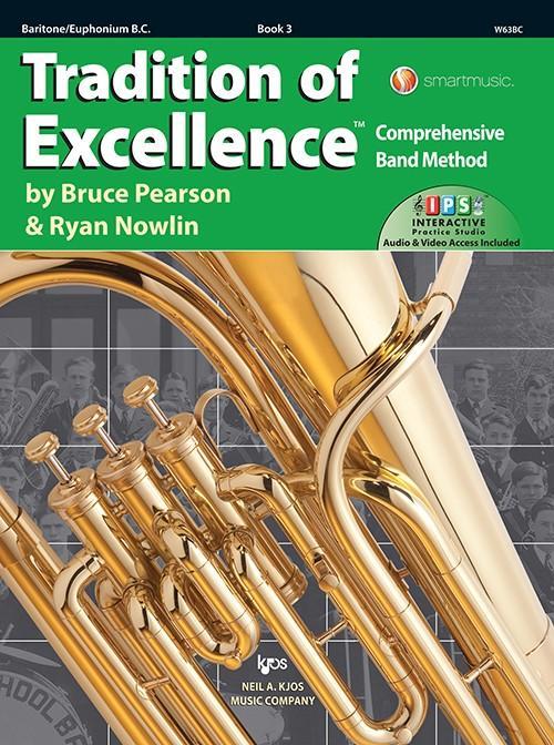 Tradition of Excellence Book 3 - Baritone/Euphonium BC-Band Method-Neil A. Kjos Music Company-Engadine Music