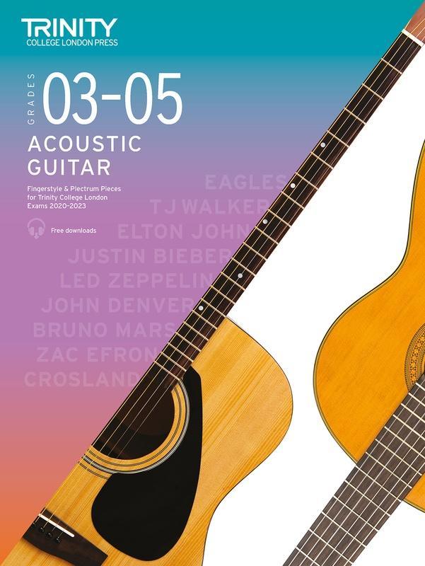 Trinity Acoustic Guitar Exam Pieces Grade 3-5 2020-23