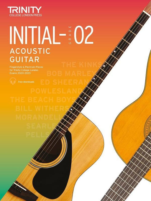 Trinity Acoustic Guitar Exam Pieces Initial-Grade 2 2020-23
