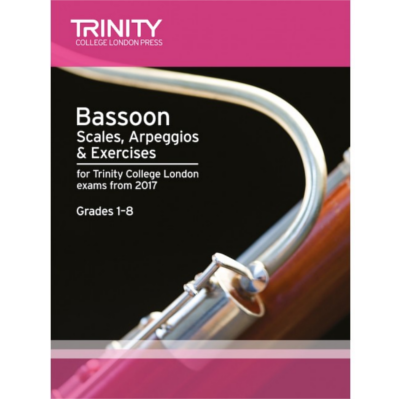 Trinity Bassoon Scales, Arpeggios & Exercises From 2017 - Grades 1-8-Woodwind-Trinity College London-Engadine Music