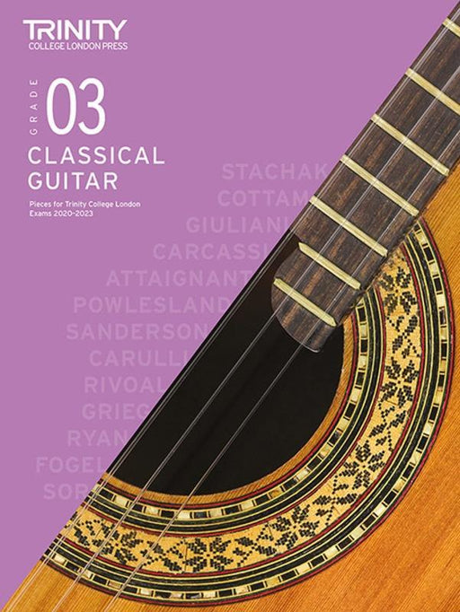 Trinity Classical Guitar Exam Pieces 2020-23 Grade 3