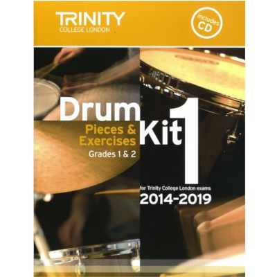 Trinity Drum Kit 2014-2019 Book 1 - Grades 1-2 Bk/CD-Percussion-Trinity College London-Engadine Music