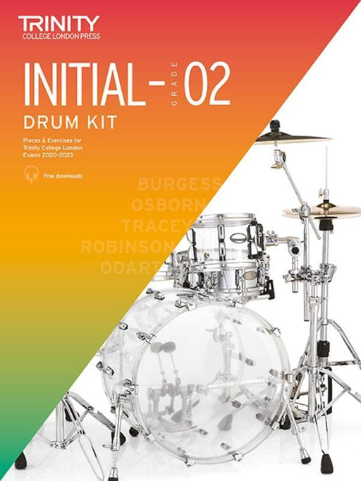 Trinity Drum Kit Exam Pieces & Exercises 2020-23 Initial-Grade 2
