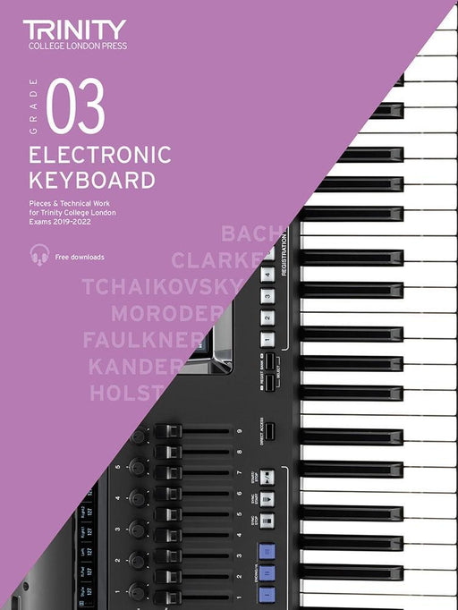 Trinity Electronic Keyboard Exam Pieces & Technical 2019-2022 Grade 3-Piano & Keyboard-Trinity College London-Engadine Music