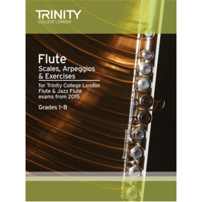 Trinity Flute Scales, Arpeggios & Exercises From 2015 - Grades 1-8-Woodwind-Trinity College London-Engadine Music