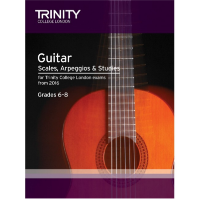 Trinity Guitar Scales, Arpeggios & Studies From 2016 - Grades 6-8-Guitar & Folk-Trinity College London-Engadine Music